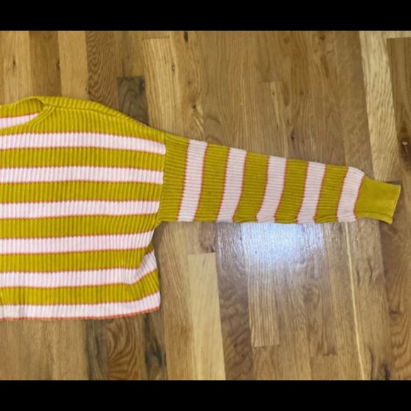 Free People ‘Just My Stripe’ Cropped Sweater - Picture 2 of 3